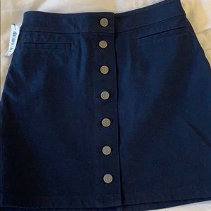 Aritzia navy blue skirt